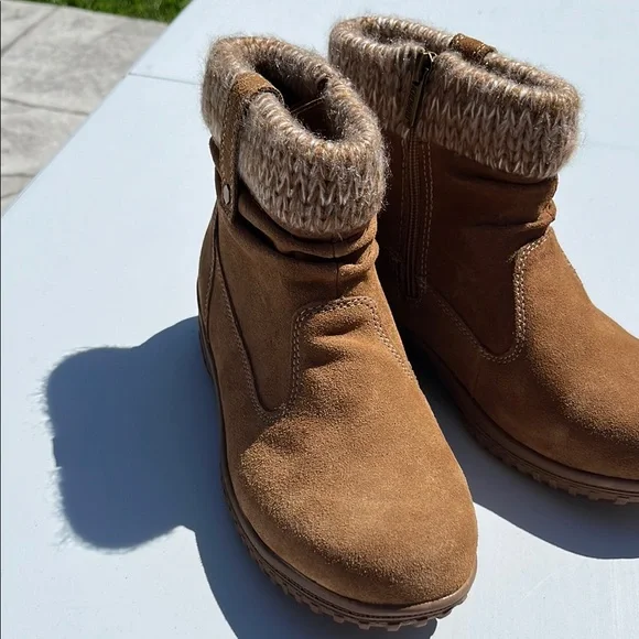 NWOT Khombu Tan Suede Winter Boots - Picture 12 of 12